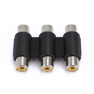 Connettore RCA Lotus Femmina-Femmina di Alta Qualità, Adattatore Tre Ingressi AV Femmina per Audio e Video - Product Image 5