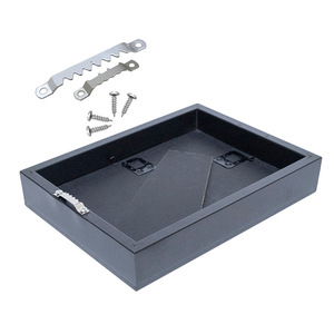 Wall Mount Metal <b>Picture</b> Hanging <b>Hook</b> Set With Screws And Rails <b>For</b> <b>Frame</b> Installation Rectangle Shape Removable Design - Product Image 1