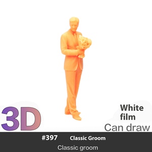 Fait à la main 1:87 1:64 HO Micro poupée en résine modèle de proposition de mariage <span class=keywords><strong>Couple</strong></span> amour figurines pour scène congelée modèle microscopique jouet - Product Image 2
