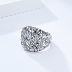Geometric Fashion Titanium Steel <b>Ring</b> For Women Steel Gold Color Gift Jewelry - Product Image 3