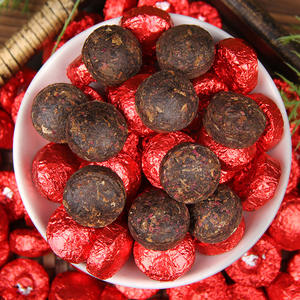 Thé Pu'er en Gros, Thé <span class=keywords><strong>Rose</strong></span> Pu'er, Mini Tuocha <span class=keywords><strong>Rose</strong></span>, Pu'er Coloré, Petit Tuocha Doré 500g en Vrac, Thé Minceur Beauté - Product Image 1