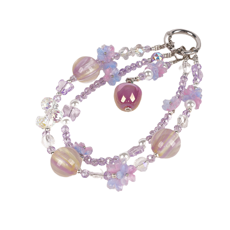 2025 New Products Cellphone Chains Creative Mobile Phone Chains Handmade Beaded Pendants Crystal Bracelet Pendants Wholesale