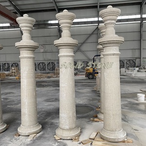 <span class=keywords><strong>Granite</strong></span> đá cổng trụ cột tùy chỉnh hàng rào <span class=keywords><strong>Granite</strong></span> cột màu be <span class=keywords><strong>Granite</strong></span> cột tròn - Product Image 3