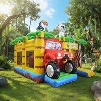 Petit château gonflable d'intérieur, trampoline pour bébé, aire de jeux pour enfants et adultes, thème animal, toboggan gonflable à vendre