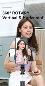 Trípode de palo selfie con Control remoto inalámbrico Flexible de transmisión Soporte en vivo Disparo horizontal Trípode de tiro <span class=keywords><strong>vertical</strong></span> Palo selfie - Product Image 6