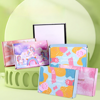 Boîtes d'expédition en papier kraft ondulé de luxe avec logo personnalisé, pliables, type dossier, pour emballer des sous-vêtements et des vêtements