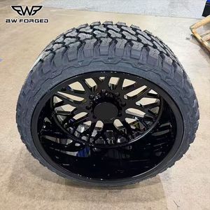 BW 20x10 22x12 24X14 24X14 26x14 26x16<span class=keywords><strong>ล้อ</strong></span>รถบรรทุกปลอมแปลง<span class=keywords><strong>สี</strong></span><span class=keywords><strong>ดำ</strong></span>มันวาว6X139.7สำหรับ F350 F250 Silverado 1500 2500 Gmc1500 2500 - Product Image 4