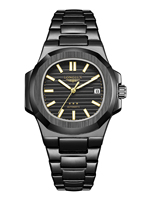 Montres automatiques LONGLUX, montres mécaniques de luxe pour hommes, vente en gros, acier, date, étanches, cadeau pour homme