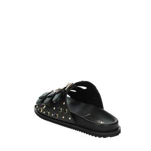 Ciabatte basse da donna K-10931 bianche, sandali comodi e piatti - Product Image 2