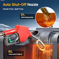Kit de pompe de transfert de carburant sans fil portable 21V, pompe à siphon électrique pour diesel, essence et huile avec batterie, pompe à carburant auto-amorçante