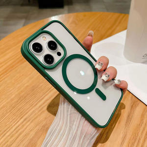 Coque transparente magnétique en acrylique de haute qualité avec de grands trous, antichoc, compatible avec iPhone 15/14 Pro Max - Product Image 4