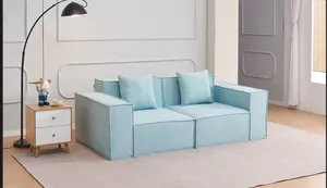 Sofá seccional convertible para uso en interiores para sala de estar estilo cama de esquina - Product Image 3