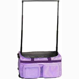 Free Sample Luxury Collapsible Costume Rolling Duffel Bag 26 Inches Black <b>Trolley</b> Travel <b>Wheel</b> Bags Garment Rack RTS Dance Bag - Product Image 4