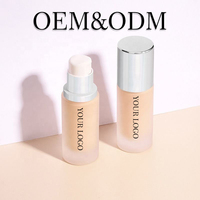Fond de teint liquide écran solaire waterproof, fini mat, blanchissant naturel longue durée, OEM ODM, 30 ml, pour tous types de peaux foncées, fabriqué en Chine