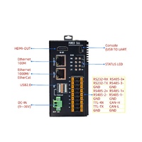 Controlador Industrial Edge Rockchip Quad Core IoT 4G Lte CAN RS232 RS485 Ubuntu 24.04 Linux Gateway Mini PC Controlador IOT
