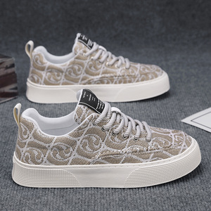 Chaussures en toile pour hommes, basses, été 2026, nouvelle tendance, imprimées, semelle épaisse, chaussures de sport et décontractées pour hommes - Product Image 5