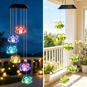 Luces Solares Decorativas con Forma de Abeja, Colgantes para Exteriores, LED con 7 Colores Degradados, para Jardín, Patio, Regalo de Navidad - Product Image 2