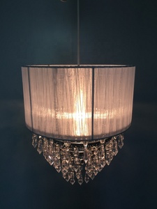 OEM Cinese classico Lato pieghettato Garza <span class=keywords><strong>Perline</strong></span> filo d'epoca cornici <span class=keywords><strong>paralume</strong></span> - Product Image 2