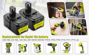 Thay thế 18V 3.0Ah 4.0Ah 5.0ah 6.0ah Pin <span class=keywords><strong>Lithium</strong></span> <span class=keywords><strong>ion</strong></span> cho ryobis không dây khoan p108 có thể sạc lại công cụ điện pin - Product Image 4