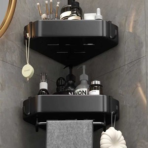 أرفف حمام معدنية الأكثر مبيعًا لعام 2023، رفوف زاوية للحمام مثبتة على الحائط، رف زاوية للدش من سبائك الألومنيوم - Product Image 5