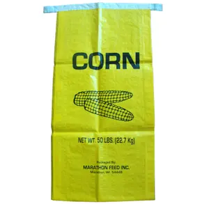 China hotsale pp woven bag/sack 50kg packing corn, grain, vegetables, and mineral