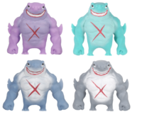 Jouets sensoriels OEM en peluche à presser, en forme de requin et hyène, remplis de sable, pour soulager le stress