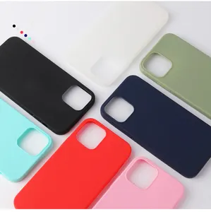 Coque de téléphone apple à revêtement Ultra mince, étui en Silicone souple TPU mat de couleur bonbon pour iPhone 12 Pro Max 13 Mini 11 XR