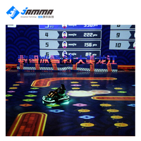 Équipement de parc d'aventure intérieur, karting en métal et projecteur de sol interactif pour une expérience de jeu immersive