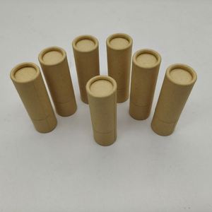Boîte d'emballage cylindrique en papier kraft biodégradable pour tube de rouge à lèvres, avec mécanisme rotatif, pour usage quotidien (vente en gros) - Product Image 4