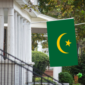 3x5Ft High Quality Triple/Double Layer Plus Blackout Cloth 100D Polyester Fabric Country Flag Mauritania Country - Product Image 4