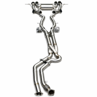 Système d'échappement à valve croisée Z-Pipe, deux modes sonores, pour BMW M3 G80 M4 G82, embouts d'échappement quadruples, poli miroir
