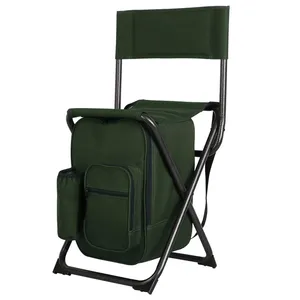 배낭 의자 경량 등받이 의자 컴팩트 접이식 의자 휴대용 저장 좌석 쿨러 가방 어깨 스트랩