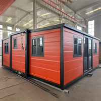 Conteneur Extensible de 20 pieds en Gros, Maison Préfabriquée, Cabane de Camping Portable, Abri Modulaire Anti-Corrosion, Écologique, Garantie 5 Ans