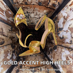 Sandales d'été tendance pour femme à talon haut, style mode, avec bout ouvert et bride à boucle, talon aiguille ultra-haut - Grande Vente - Product Image 2