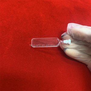 Cuvette de Quartzo 0,35ml Comprimento de Caminho de 1mm Célula de Vidro Óptico de Quartzo com Tampa de PTFE - Product Image 3