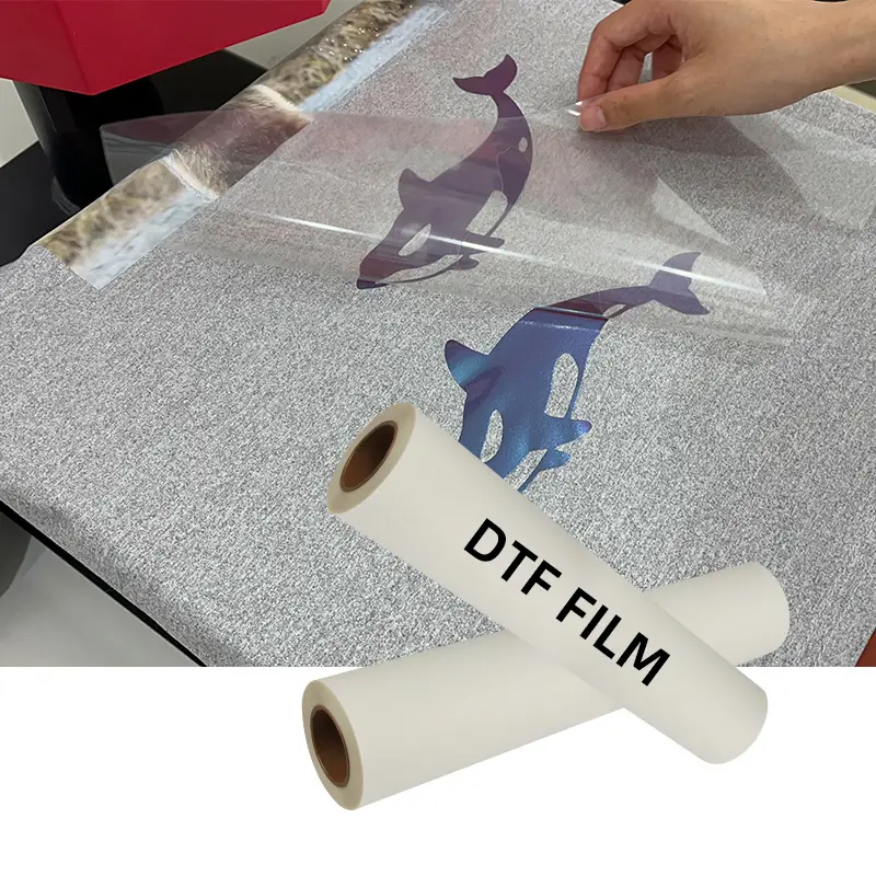 Fast delivery low price 30cm 60cm pet film roll hot/cold peel 60cm dtf pet film for DTF Digital Inkjet Printer