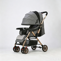 Poussette Bébé 2 en 1 High Landscape avec Poignée Réversible, Pliable, Amortissante, pour Nouveau-né