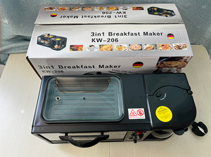 Máquina para Sándwiches Eléctrica 3 en 1, Multifuncional, Horno de 12L para Desayunos, Electrodoméstico para el Hogar - Product Image 4