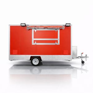 Remolques de Comida para Catering, Camioneta de Comida Totalmente Equipada, Camión de Comida Estilo Cómic con Cocina Completa - Product Image 1