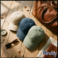 Gorra de Béisbol Clásica Vintage de Algodón Lavado, Estilo Retro Desgastado, 6 Paneles, Ajustable, Transpirable, para Viajes al Aire Libre, para Hombre y Mujer
