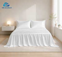 Ensemble de literie Tianzhu haut de gamme respirant à haute densité 400TC certifié OEKO-TEX et audité BSCI, couleur unie Cloudland