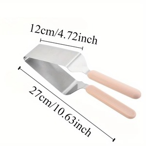 Diviseur de gâteau en acier inoxydable, spatule de découpe intégrée, trancheuse à gâteau antidérapante, outil de découpe pour pizzas et gâteaux à étages - Product Image 4