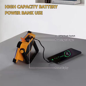 Lampe de travail à LED rechargeable solaire en vente chaude, 10000mm, projecteur portable, étanche IP66 - Product Image 6