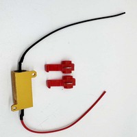 Module anti-scintillement Canbus SN en aluminium 50W 10 Ohm avec pinces de câblage pour feux de jour à LED, antibrouillard et clignotants de voiture
