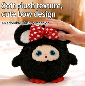 Peluche interactive IA personnalisée, jouet éducatif parlant, animal en peluche avec visage en vinyle et yeux émotionnels LED - Product Image 2