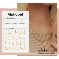 Collier EManco avec pendentif cœur en écriture cursive, chaîne cubaine plaquée or, bijoux polyvalents pour femmes, tendance quotidienne, idéal pour les festivals