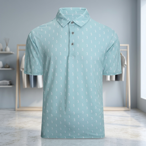 <b>Men's</b> Sporty Jersey Short Sleeve for Shirt Solid Color Knitted Regular Fit Casual Wear Quick Dry 100% Polyester - Product Image 3