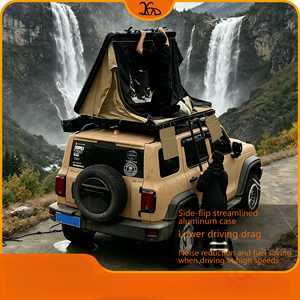 Tenda <span class=keywords><strong>da</strong></span> Tetto Rigida in Alluminio con Lucernario Panoramico e Apertura Laterale, Tenda Pieghevole per Auto SUV 4x4 e <span class=keywords><strong>Campeggio</strong></span> Fuoristrada - Product Image 1