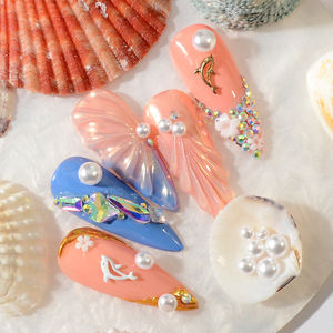 <span class=keywords><strong>Kit</strong></span> de Charmes pour Ongles 3D - Perles en Résine de Tailles Mixtes pour la Décoration d'Ongles Sirène/Coquillage - Product Image 2