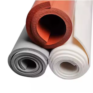 Écologique Haute Élasticité Flexible Faible Dureté Naturel Épais Éponge En <span class=keywords><strong>Caoutchouc</strong></span> <span class=keywords><strong>De</strong></span> Silicone Rouleau <span class=keywords><strong>De</strong></span> Mousse <span class=keywords><strong>Feuille</strong></span> pour Haute Température Presse À Chaud - Product Image 2